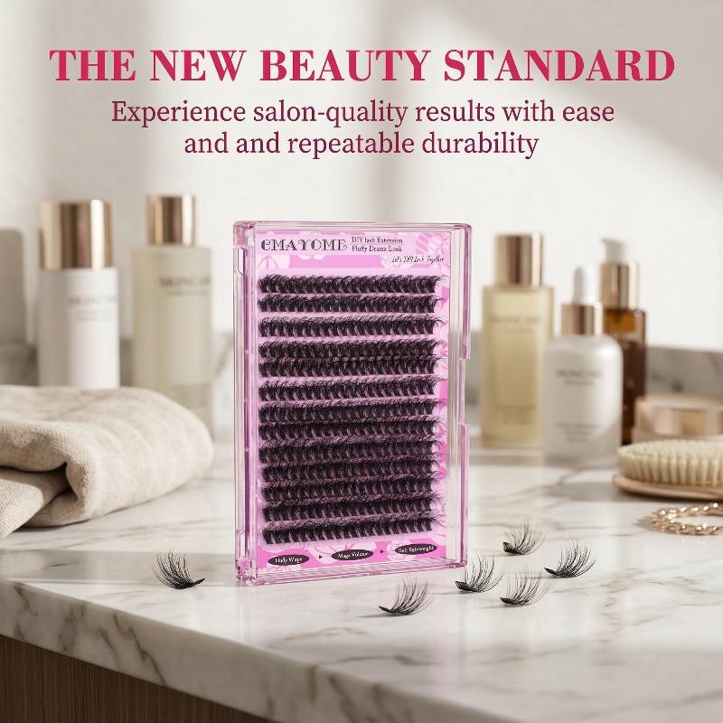 Wispy D Curl Cluster Lashes 14 - Eyelash Extension Volume 评论和价格