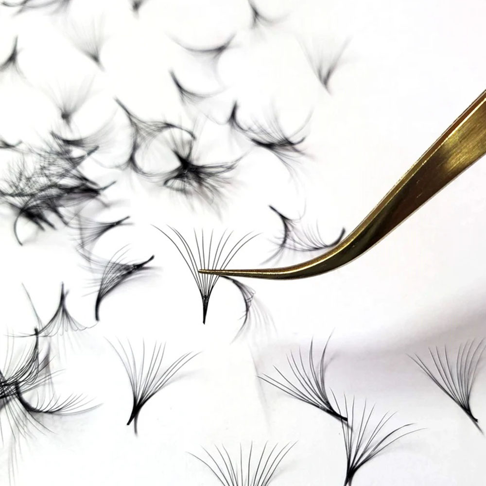 1000 Fans Loose Fan Lashes Eye - Eyelash Extension Medium 评论和价格