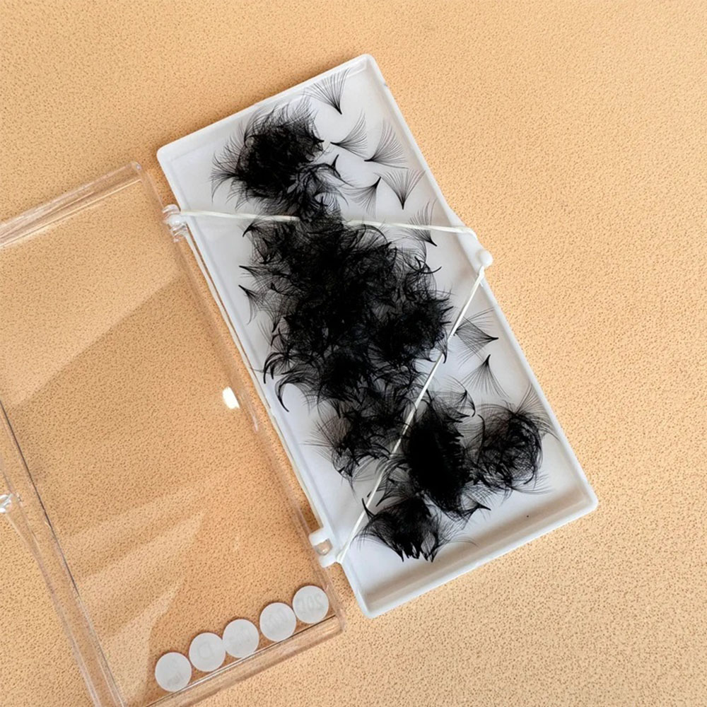 1000 Fans Loose Fan Lashes Eye - Eyelash Extension Medium 评论和价格