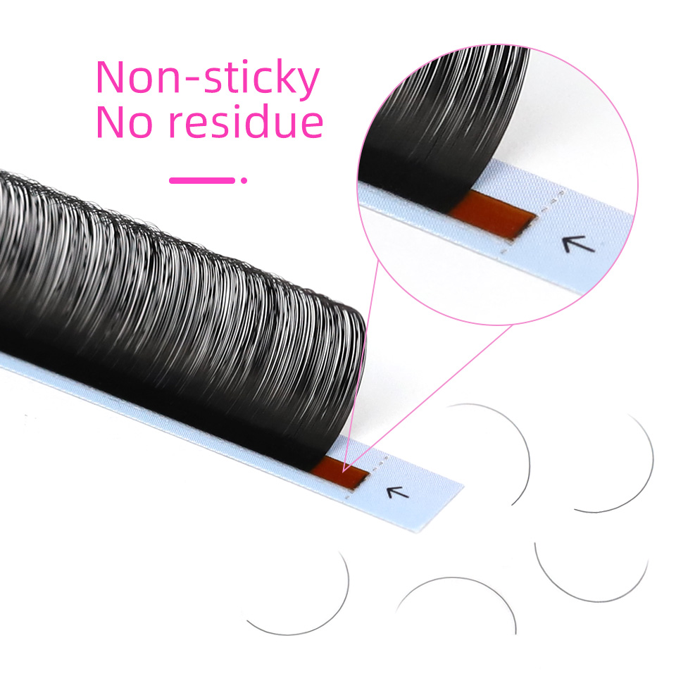 RUJADE 5 Cases/Lot False Eyela - Eyelash Extension Russian Volume 评论和价格