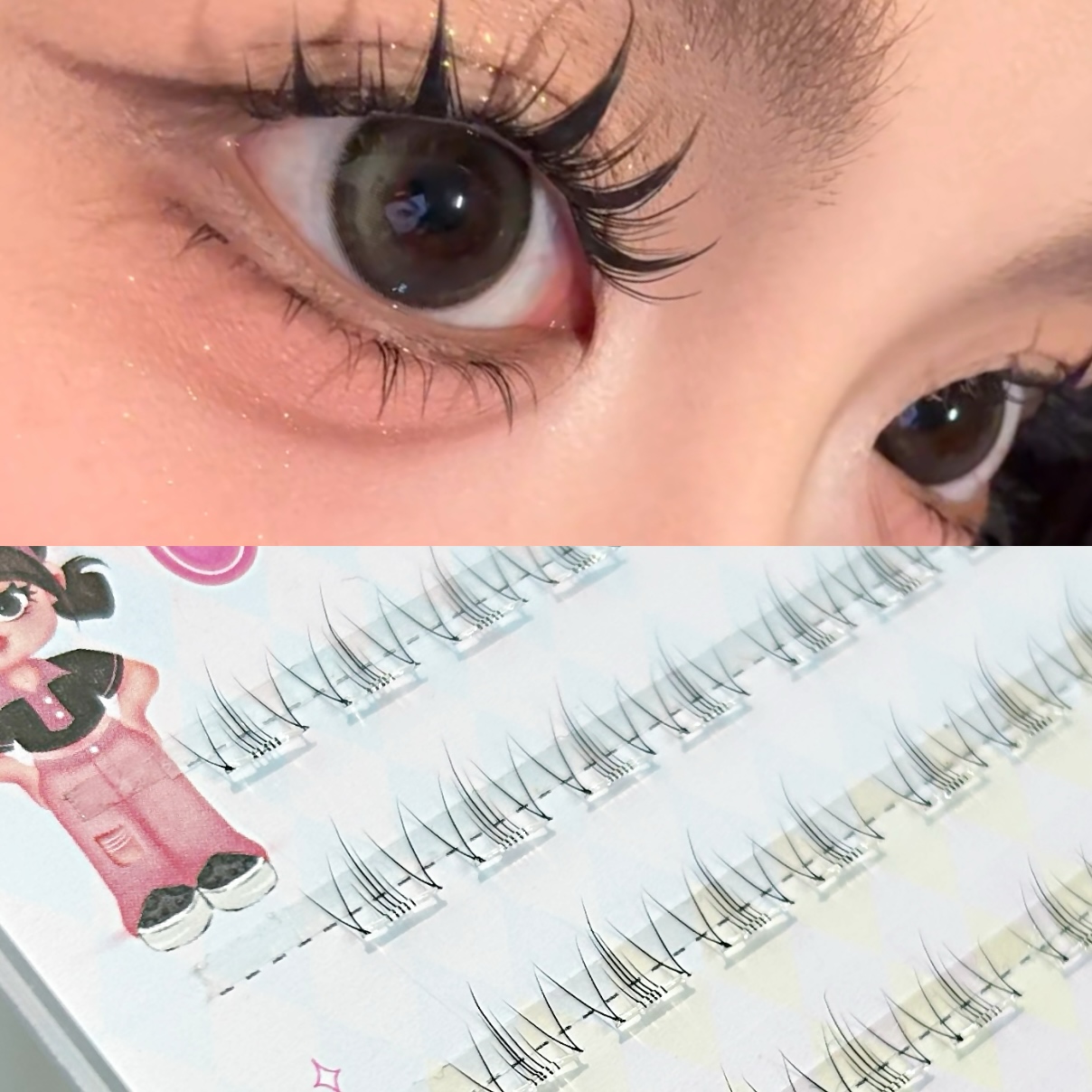 Mixiaohe Sweet Girl Lower Eyel - Eyelash Extension Guide 评论和价格