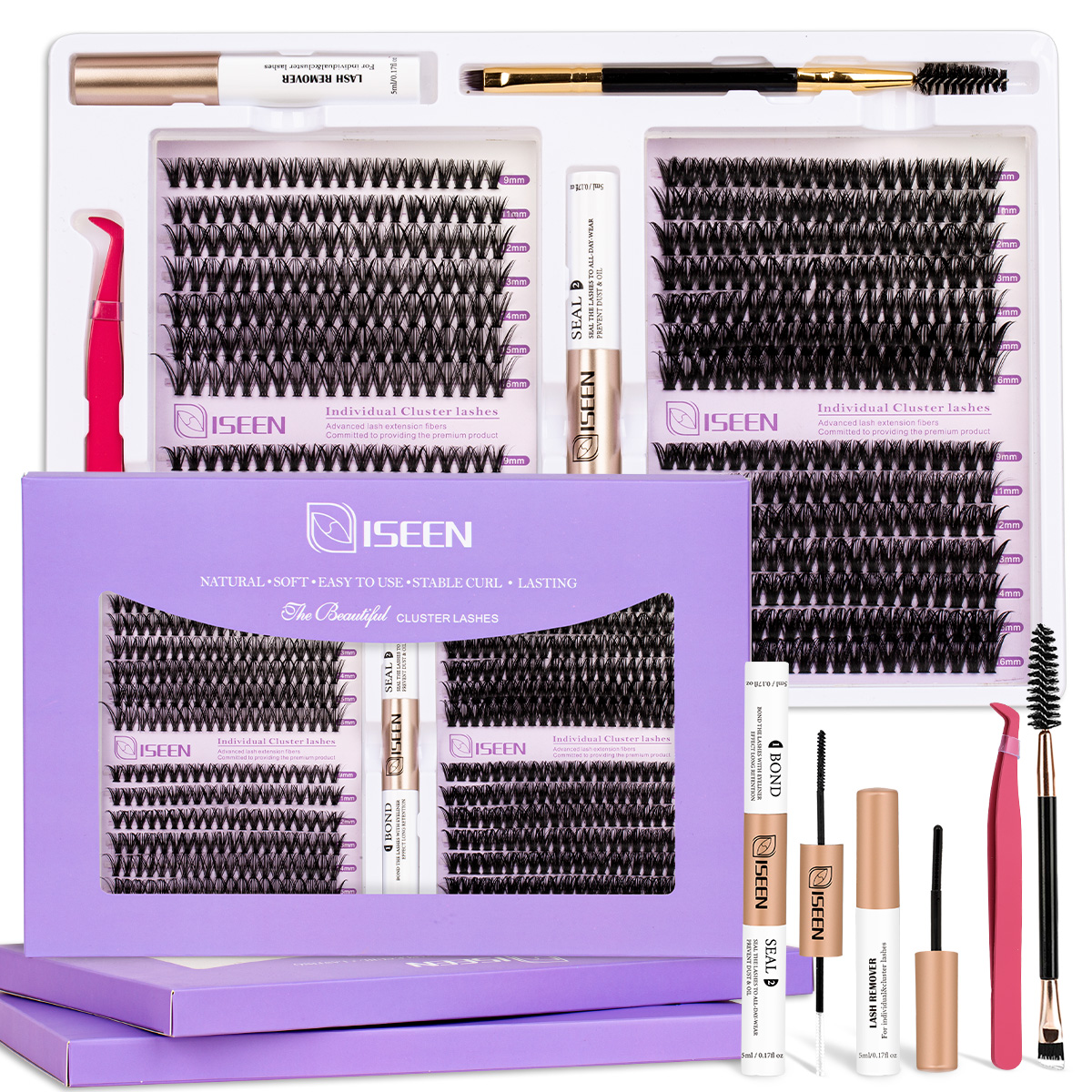 Eyelash Clusters Kit Soft Volu - Eyelash Extension Volume 评论和价格