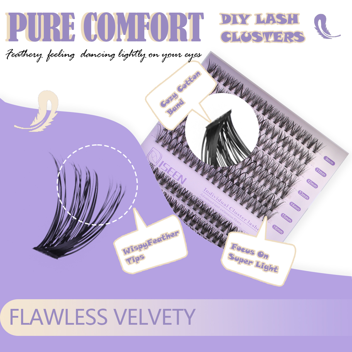 Eyelash Clusters Kit Soft Volu - Eyelash Extension Volume 评论和价格